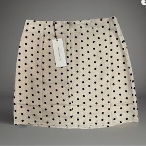 Dance and Marvel Taupe with Black Polkadot Skirt (Size L)